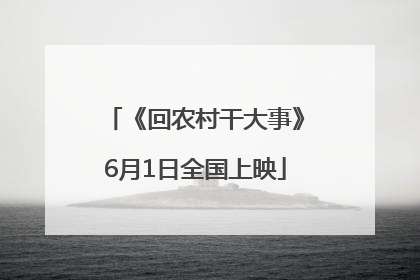 《回农村干大事》6月1日全国上映
