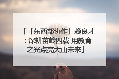「东西部协作」赖良才：深耕苗岭四载 用教育之光点亮大山未来