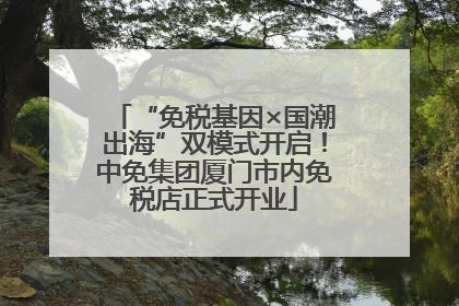 “免税基因×国潮出海”双模式开启！中免集团厦门市内免税店正式开业