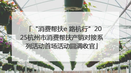 “消费帮扶e 路杭行”2025杭州市消费帮扶产销对接系列活动首场活动圆满收官