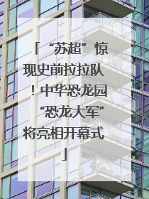 “苏超”惊现史前拉拉队！中华恐龙园“恐龙大军”将亮相开幕式