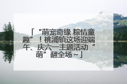 “萌宠奇缘 粽情童趣”！桃浦镇这场迎端午、庆六一主题活动“萌”翻全场～