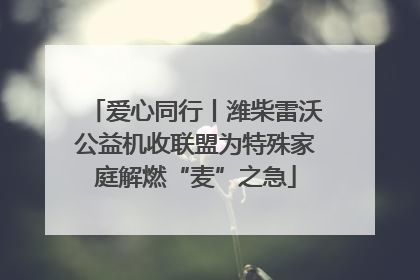 爱心同行丨潍柴雷沃公益机收联盟为特殊家庭解燃“麦”之急