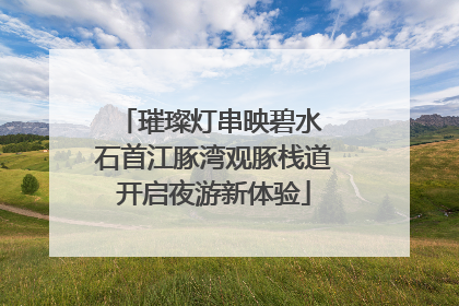 璀璨灯串映碧水 石首江豚湾观豚栈道开启夜游新体验
