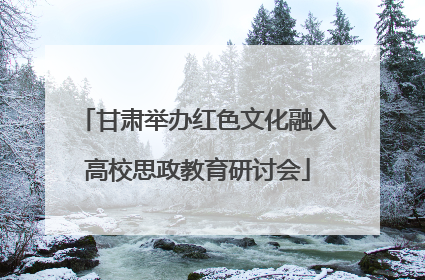 甘肃举办红色文化融入高校思政教育研讨会