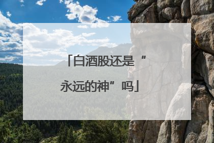 白酒股还是“永远的神”吗