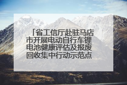 省工信厅赴驻马店市开展电动自行车锂电池健康评估及报废回收集中行动示范点建设调研指导