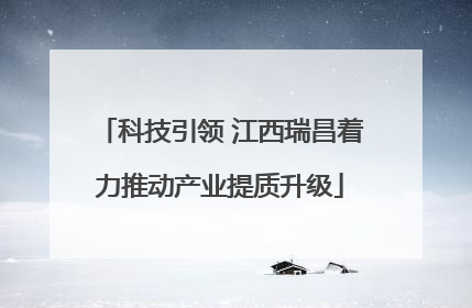 科技引领 江西瑞昌着力推动产业提质升级