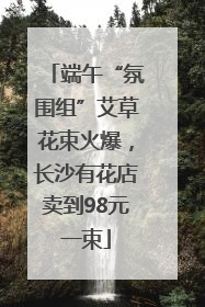 端午“氛围组”艾草花束火爆，长沙有花店卖到98元一束