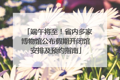 端午将至！省内多家博物馆公布假期开闭馆安排及预约指南