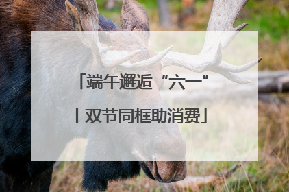 端午邂逅“六一”丨双节同框助消费