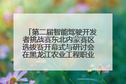 第二届智能驾驶开发者挑战赛东北内蒙赛区选拔赛开幕式与研讨会在黑龙江农业工程职业学院成功举行