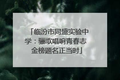 临汾市同盛实验中学：骊歌唱响青春志 金榜题名正当时