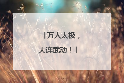 万人太极，大连武动！