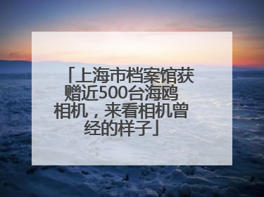 上海市档案馆获赠近500台海鸥相机，来看相机曾经的样子