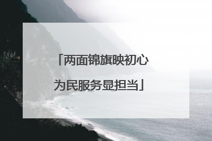 两面锦旗映初心 为民服务显担当