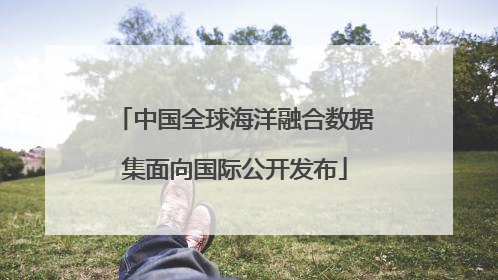 中国全球海洋融合数据集面向国际公开发布