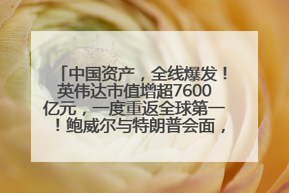 中国资产，全线爆发！英伟达市值增超7600亿元，一度重返全球第一！鲍威尔与特朗普会面，他们聊了什么？
