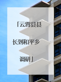 云霄县县长到和平乡调研