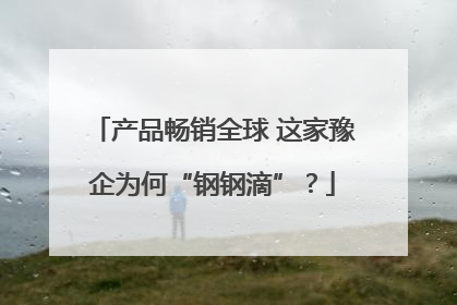 产品畅销全球 这家豫企为何“钢钢滴”？