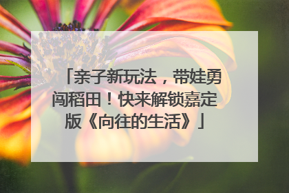 亲子新玩法，带娃勇闯稻田！快来解锁嘉定版《向往的生活》