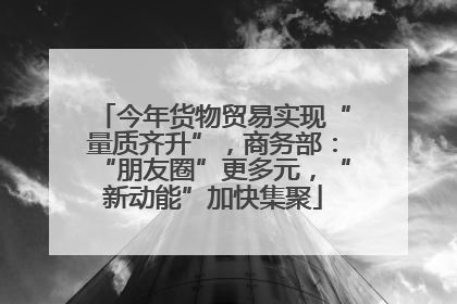 今年货物贸易实现“量质齐升”，商务部：“朋友圈”更多元，“新动能”加快集聚