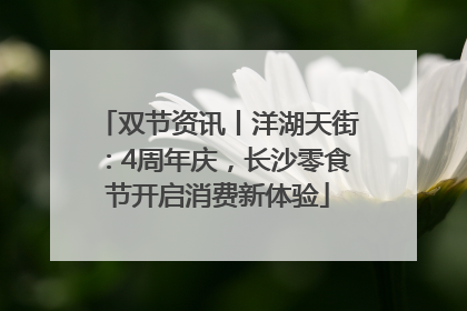 双节资讯丨洋湖天街：4周年庆，长沙零食节开启消费新体验