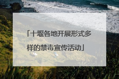 十堰各地开展形式多样的禁毒宣传活动