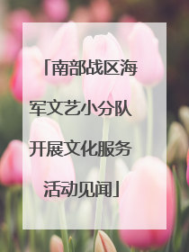 南部战区海军文艺小分队开展文化服务活动见闻