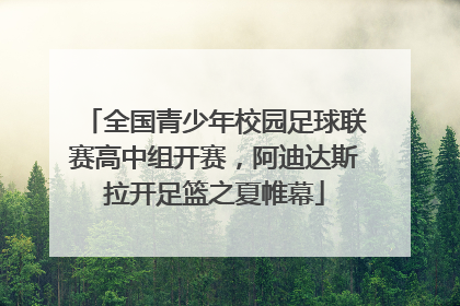 全国青少年校园足球联赛高中组开赛，阿迪达斯拉开足篮之夏帷幕