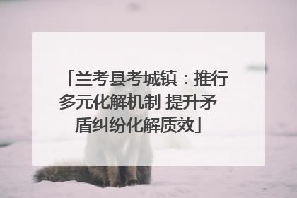 兰考县考城镇：推行多元化解机制 提升矛盾纠纷化解质效