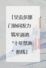 呈贡多部门协同发力 筑牢滇池“十年禁渔”防线