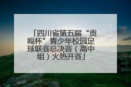 四川省第五届“贡嘎杯”青少年校园足球联赛总决赛（高中组）火热开赛