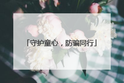 守护童心，防骗同行