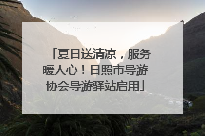 夏日送清凉，服务暖人心！日照市导游协会导游驿站启用