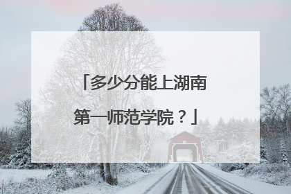 多少分能上湖南第一师范学院？