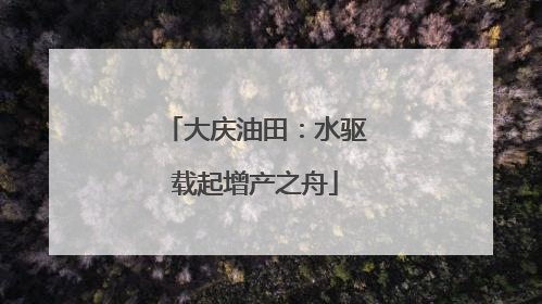 大庆油田：水驱载起增产之舟