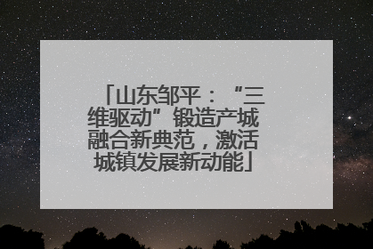 山东邹平：“三维驱动”锻造产城融合新典范，激活城镇发展新动能