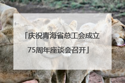 庆祝青海省总工会成立75周年座谈会召开