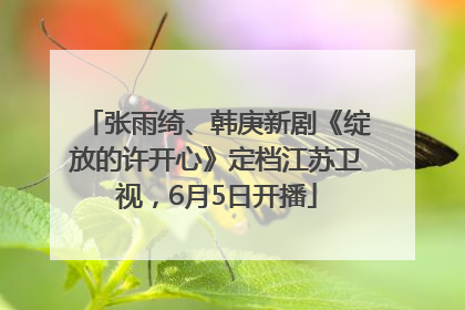 张雨绮、韩庚新剧《绽放的许开心》定档江苏卫视，6月5日开播