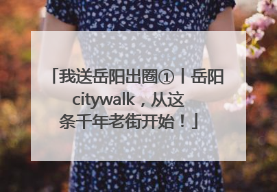 我送岳阳出圈①丨岳阳citywalk，从这条千年老街开始！