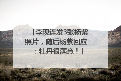 李现连发3张杨紫照片，随后杨紫回应：牡丹很满意！