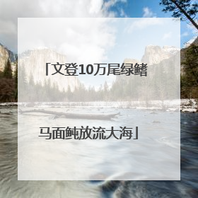 文登10万尾绿鳍马面鲀放流大海