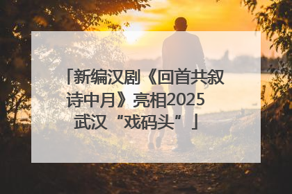 新编汉剧《回首共叙诗中月》亮相2025武汉“戏码头”
