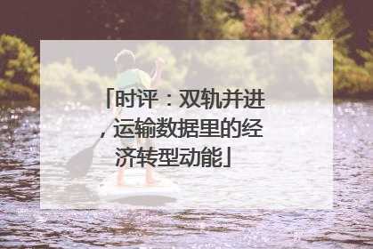 时评：双轨并进，运输数据里的经济转型动能