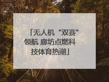 无人机“双赛”领航 廊坊点燃科技体育热潮