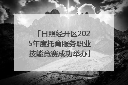 日照经开区2025年度托育服务职业技能竞赛成功举办