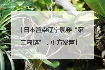 日本渲染辽宁舰穿“第二岛链”，中方发声