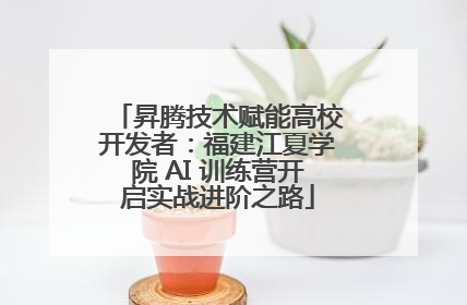 昇腾技术赋能高校开发者：福建江夏学院 AI 训练营开启实战进阶之路