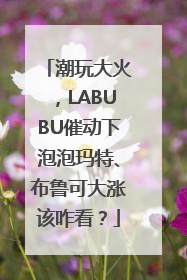 潮玩大火，LABUBU催动下泡泡玛特、布鲁可大涨该咋看？